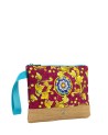  Ynot - Clutch Donna in poliestere con fiori Ortigia