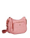  Ynot - Borsa a spalla hobo Tg L in tessuto ed ecopelle Cloud