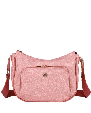  Ynot - Borsa a spalla hobo Tg L in tessuto ed ecopelle Cloud 2