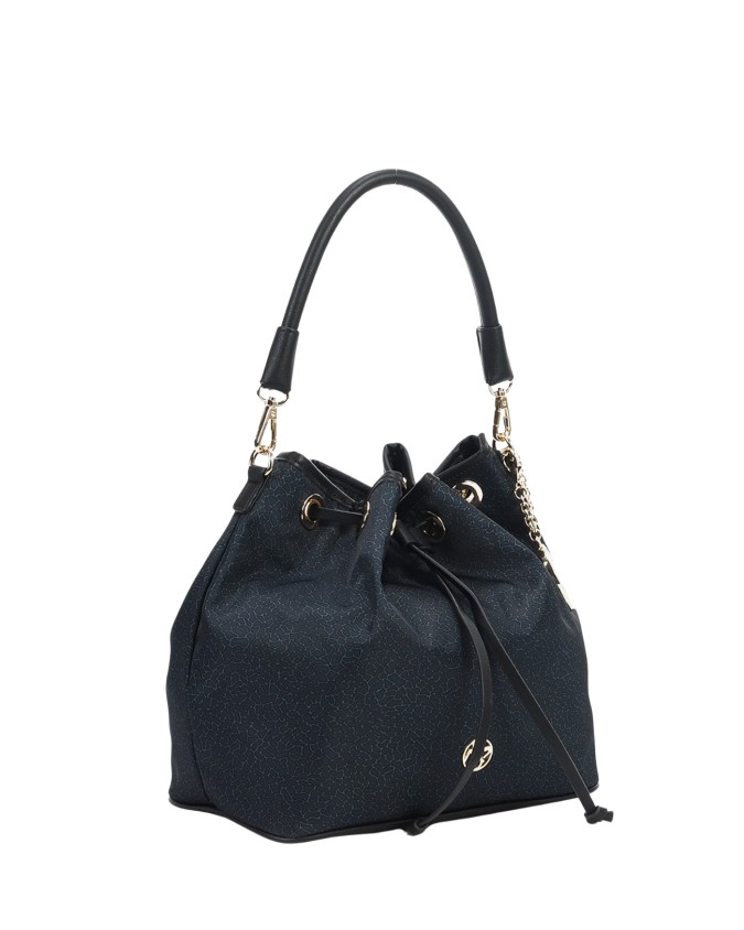  Ynot - Borsa Donna a secchiello in tessuto ed ecopelle Cloud