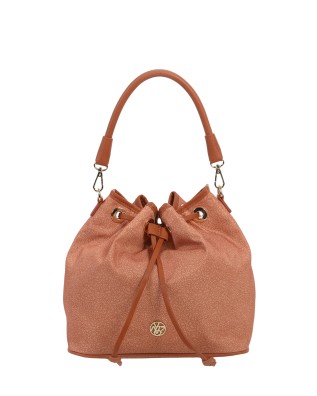  Ynot - Borsa Donna a secchiello in tessuto ed ecopelle Cloud