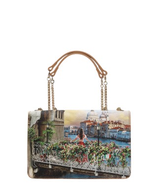  Ynot - Borsa Donna Flap con patta in ecopelle Yesbag