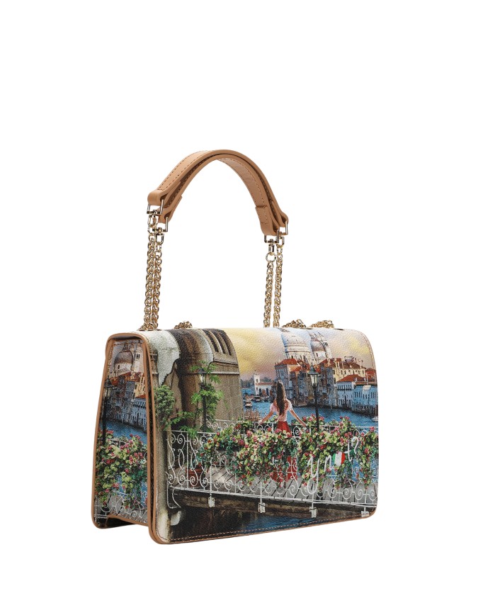  Ynot - Borsa Donna Flap con patta in ecopelle Yesbag