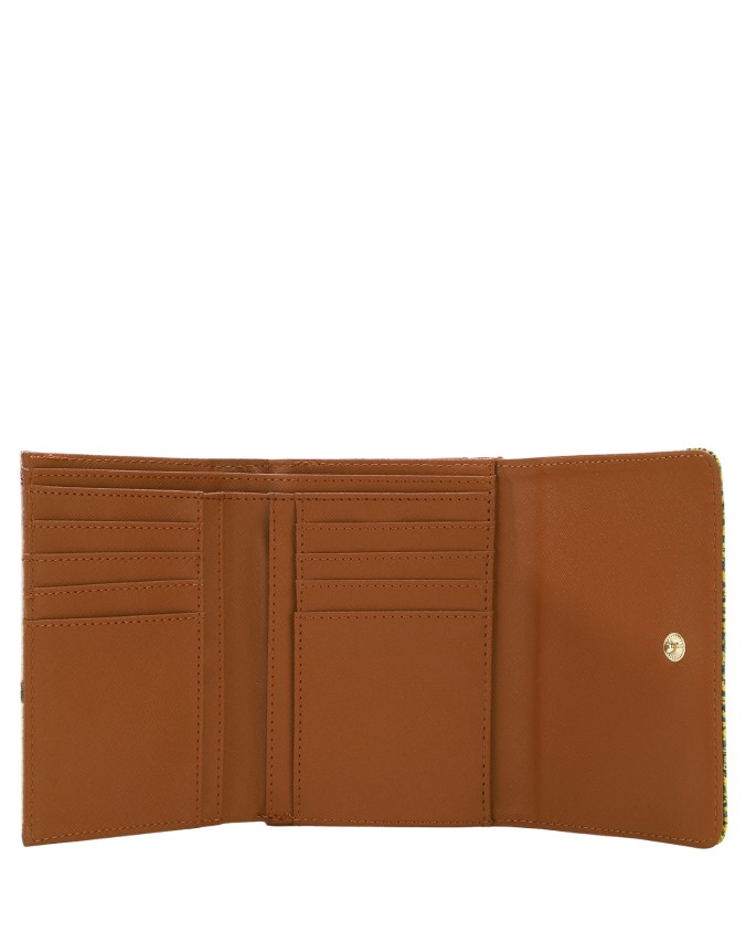  Ynot - Portafoglio Donna con patta e bottone in ecopelle Yesbag