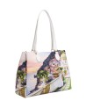  Ynot - Borsa Donna Tote con stampa in ecopelle Yesbag