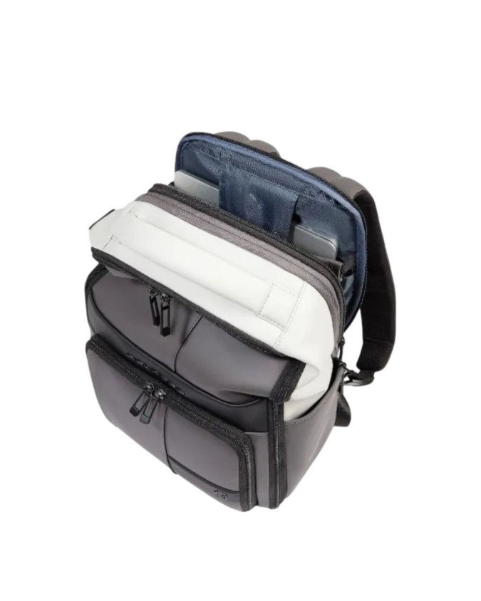  Piquadro - Zaino da viaggio in tessuto gommato porta pc 14''
