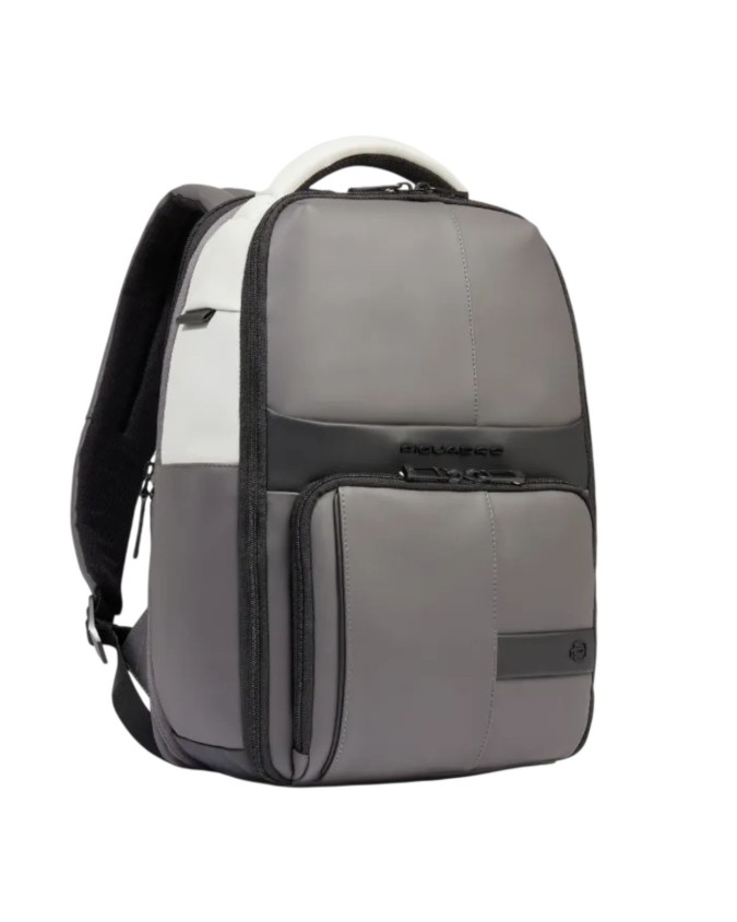  Piquadro - Zaino da viaggio in tessuto gommato porta pc 14''