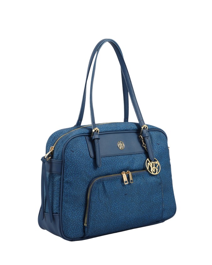  Ynot - Cartella Donna a spalla Porta Pc 15" con fantasia all