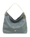  Ynot - Borsa Donna Hobo con Tasca Posteriore in Tessuto All