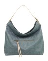  Ynot - Borsa Donna Hobo con Tasca Posteriore in Tessuto All