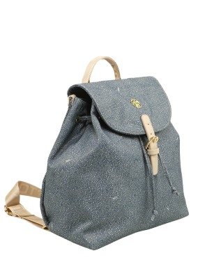 Ynot - Women's Backpack with Flap in All-Over Cloud Print 2