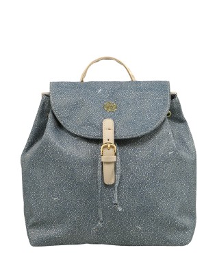 Ynot - Women's Backpack with Flap in All-Over Cloud Print