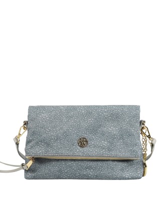 Ynot - Shoulder Bag with Flap in All-Over Cloud Print