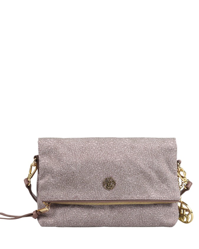  Ynot - Borsa a Tracolla con Patta in Tessuto All Over Cloud