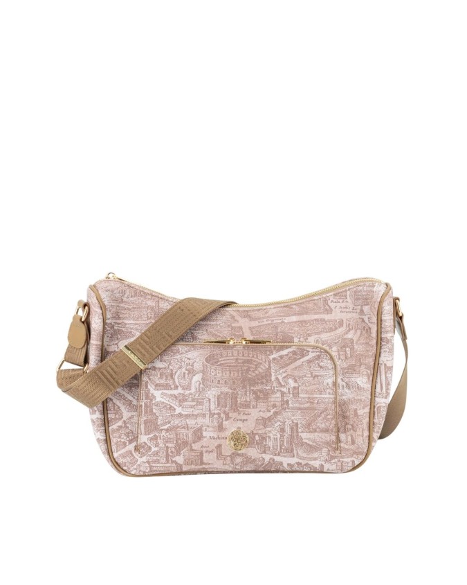  Ynot - Borsa a spalla grande con tasca esterna in pvc Aeterna