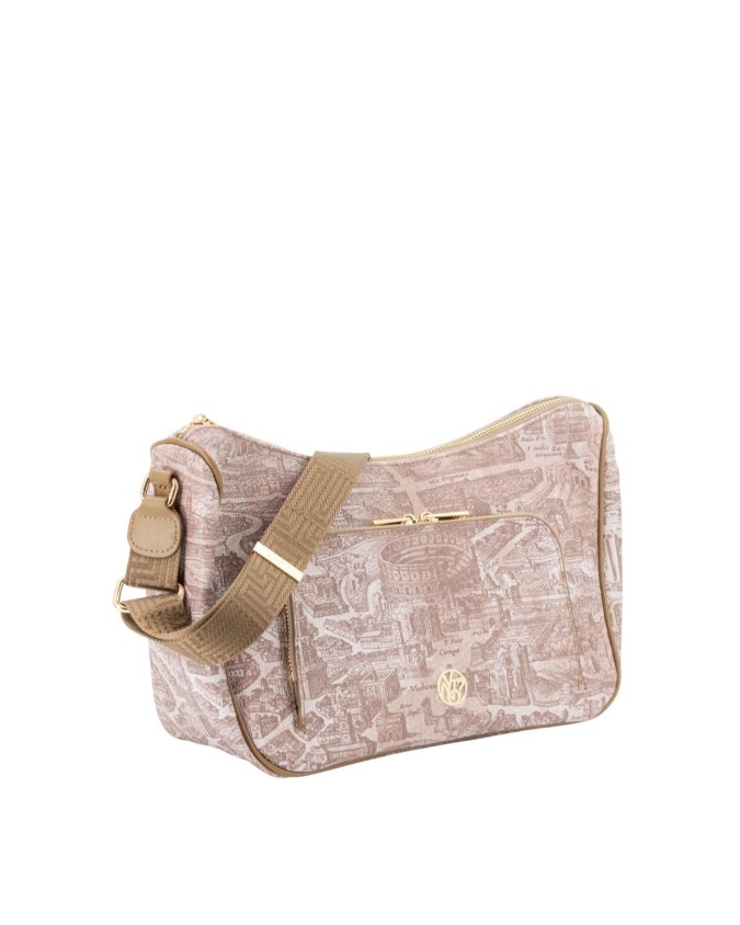  Ynot - Borsa a spalla grande con tasca esterna in pvc Aeterna