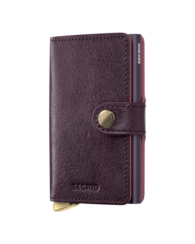 Secrid - Miniwallet in pelle e alluminio Basco Plus
