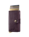  Secrid - Miniwallet in pelle e alluminio Basco Plus