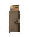  Secrid - Miniwallet in pelle e alluminio Satin