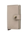  Secrid - Miniwallet in pelle e alluminio Pebble