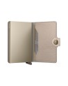  Secrid - Miniwallet in pelle e alluminio Pebble