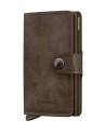 Secrid - Portafoglio in pelle sfumata ed alluminio Miniwallet Vintage