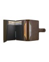 Secrid - Portafoglio in pelle sfumata ed alluminio Miniwallet Vintage