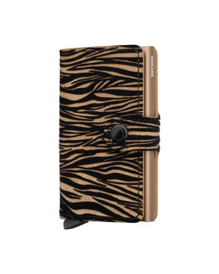  Secrid - Portafoglio piccolo in pelle alluminio Miniwallet