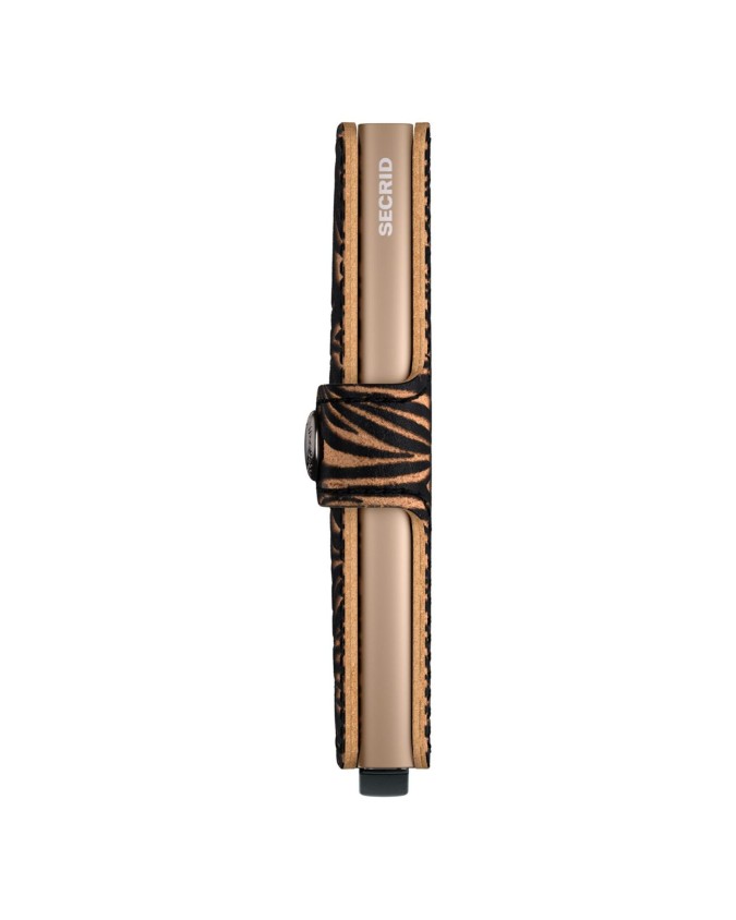 Secrid - Portafoglio piccolo in pelle alluminio Miniwallet