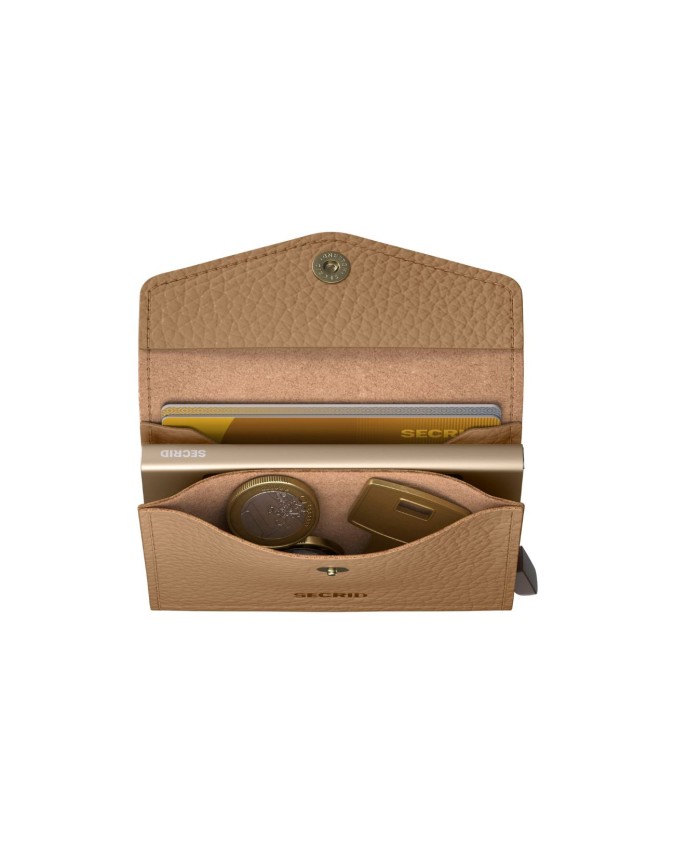  Secrid - Portafoglio in pelle e alluminio con tasca Envelope