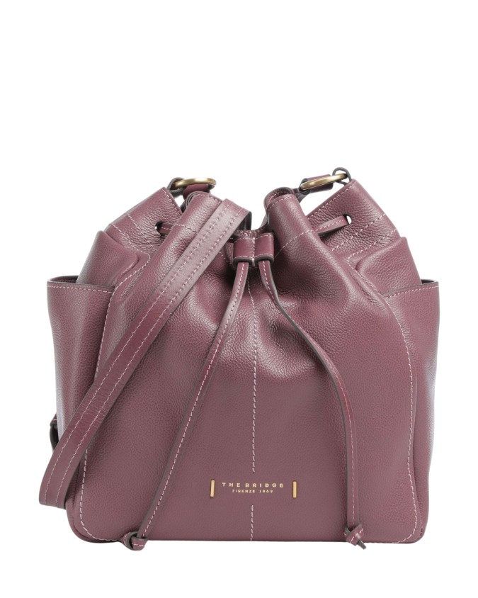  The Bridge - Borsa secchiello in pelle con tracolla Letizia