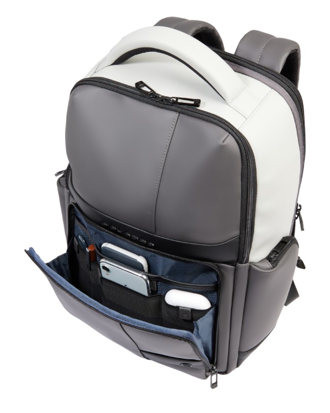  Piquadro - Zaino porta pc 15.6'' porta iPad® in tessuto gommato