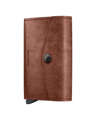 Secrid - Portafoglio in pelle e alluminio con tasca Envelope Vintage