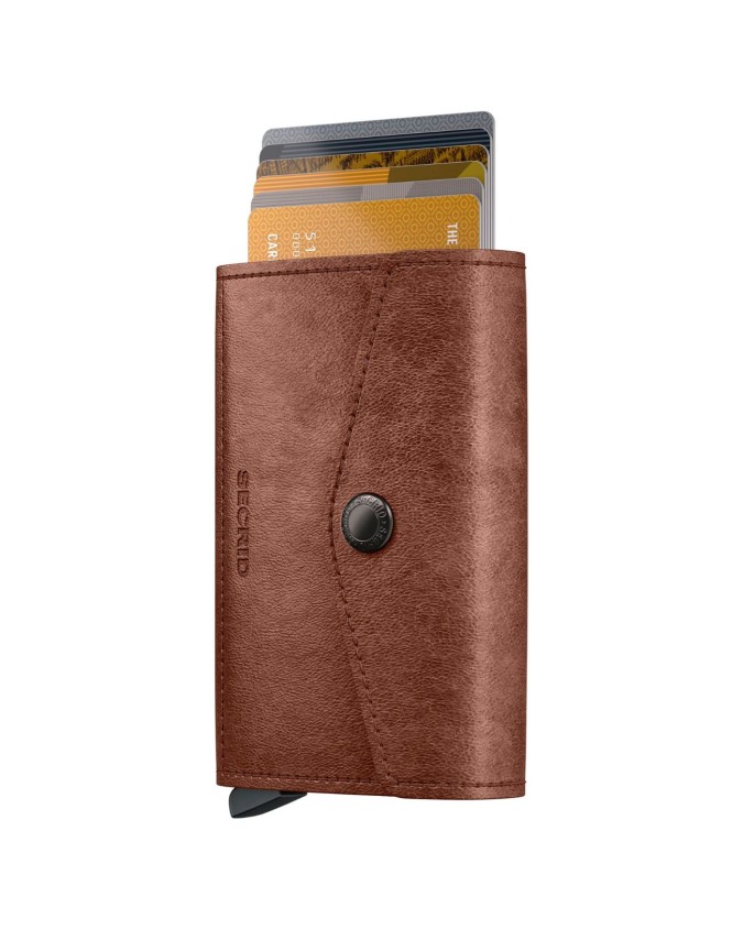  Secrid - Portafoglio in pelle e alluminio con tasca Envelope