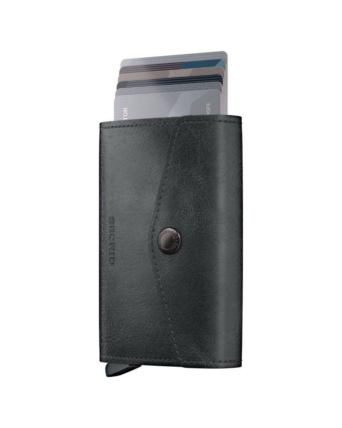  Secrid - Portafoglio in pelle e alluminio con tasca Envelope