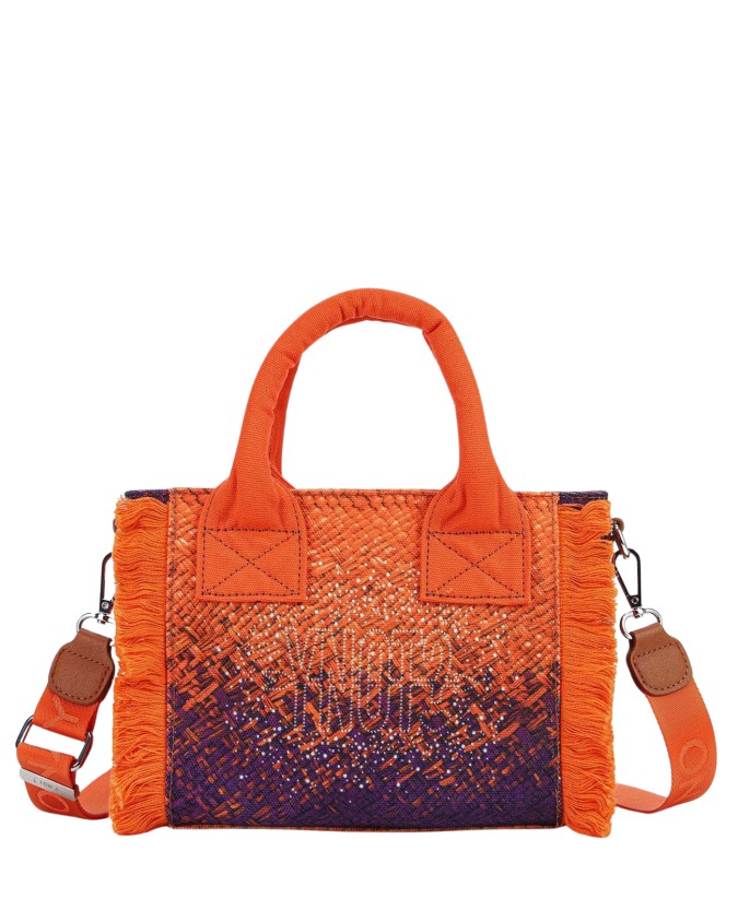  Ynot - Borsa da Mare Mini con Frange Laterali in Nylon Macao