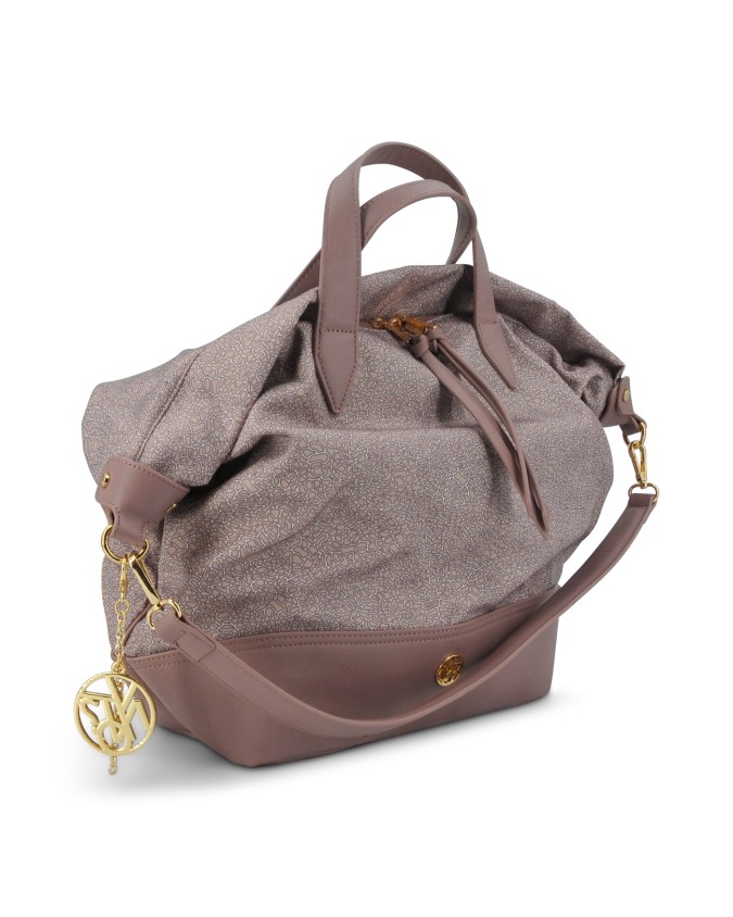 Ynot - Borsa Shopping a Mano con Tracolla in Nylon Cloud