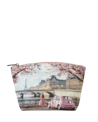  Ynot - Beauty Case donna Tg. S in ecopelle stampa città Yesbag