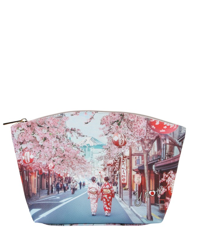  Ynot - Beauty Case donna Tg. M in ecopelle stampa città Yesbag