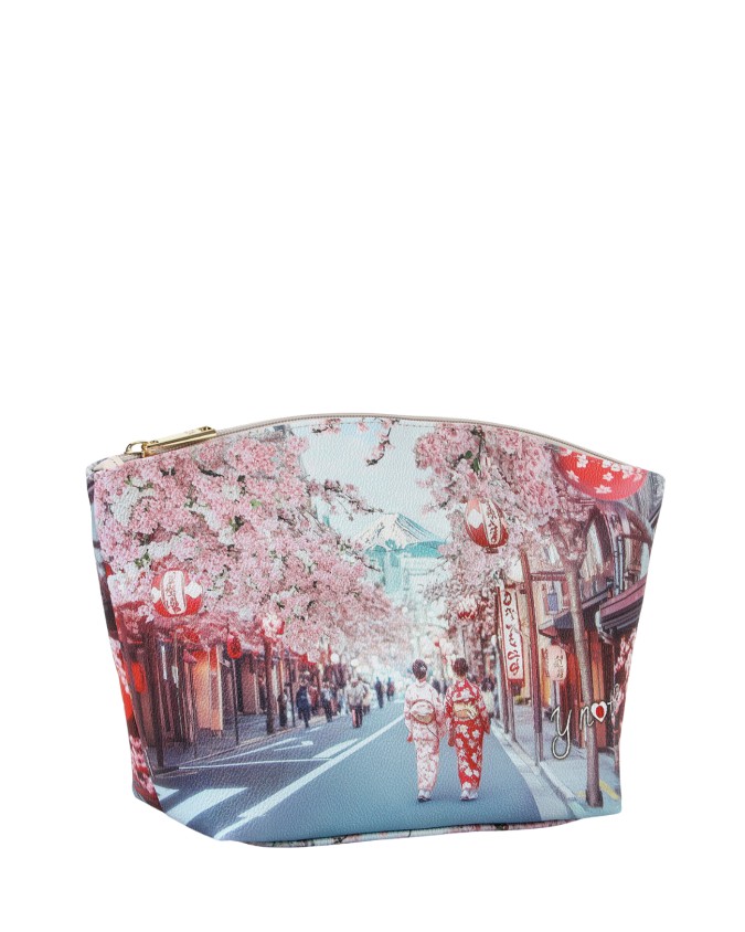  Ynot - Beauty Case donna Tg. M in ecopelle stampa città Yesbag