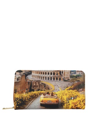 Ynot – Damenbrieftasche mit Klappe und Reißverschluss aus