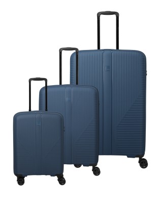 Travelite - Set di valigie in 3 misure S/M/L in polipropilene Air Stripe