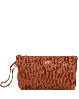 Ynot - Women's Clutch Bag with Handle and Pleated...