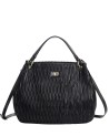  Ynot - Borsa Hobo con Tracolla con Texture Plissettata Paris