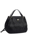  Ynot - Borsa Hobo con Tracolla con Texture Plissettata Paris