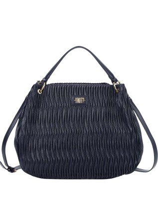 Ynot - Paris Pleated-Textured Hobo Bag with Shoulder...