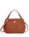  Ynot - Borsa a Mano Donna con Tracolla e Texture Plissettata