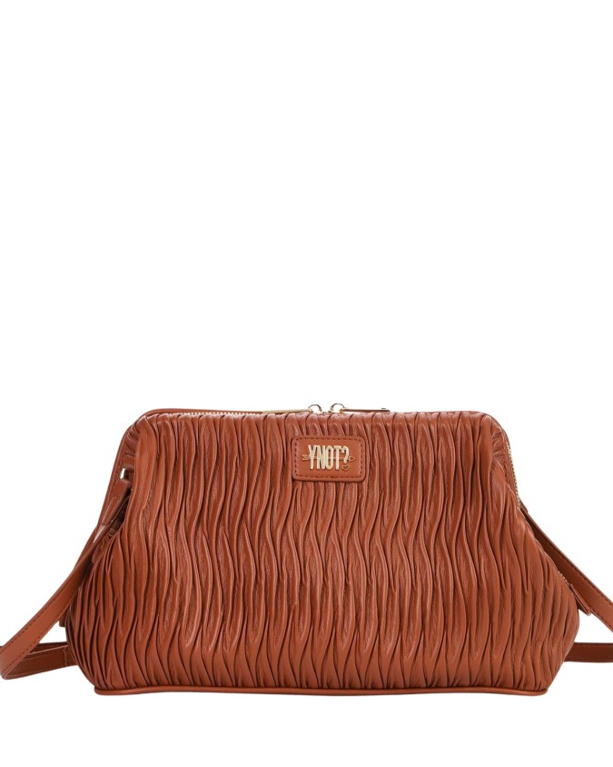  Ynot - Clutch Donna con Tracolla e Texture Plissettata Paris