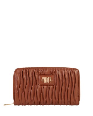 Ynot - Women's Zip-Around Wallet with Paris Pleated...