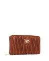  Ynot - Portafoglio Zip Around Donna con Texture Plissettata